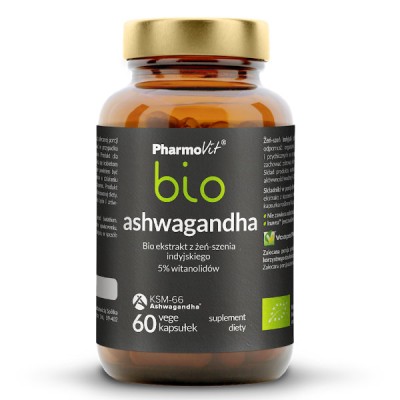 Ashwagandha ekstrakt BIO 60 szt. 33g