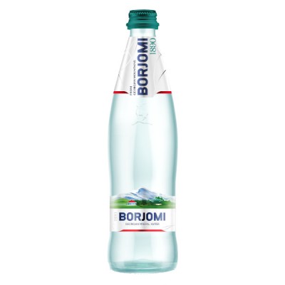 Naturalna woda mineralna Borjomi 500 ml (butelka szklana)