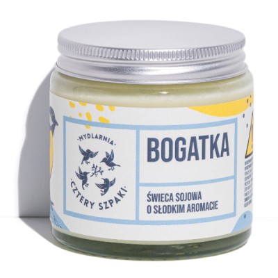 Bogatka - kwiatowa świeca sojowa 100g