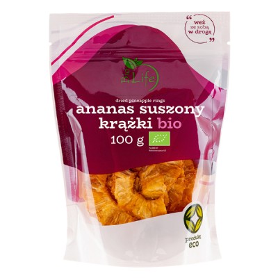 Ananas suszony krążki BIO 100g