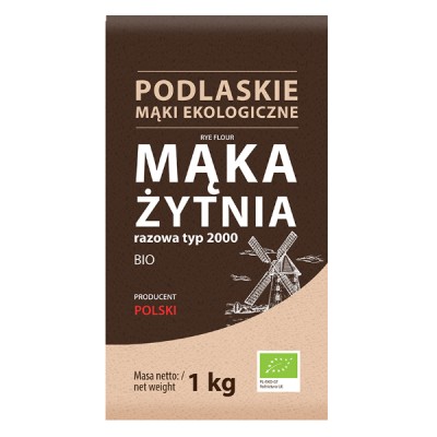 Mąka żytnia razowa BIO typ 2000 1kg