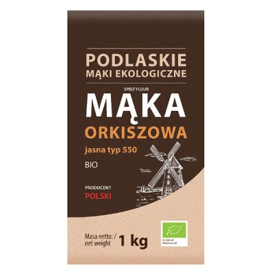 Mąka orkiszowa jasna BIO typ 550 1kg