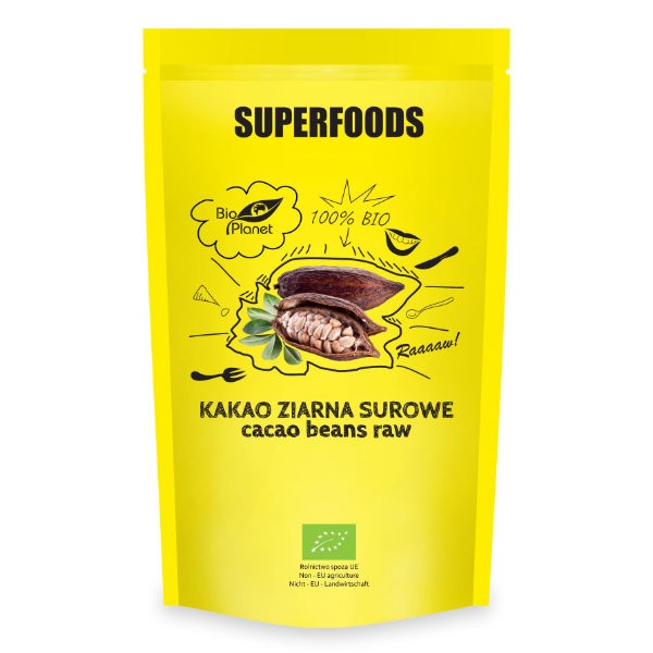 Kakao ziarna surowe BIO 200g