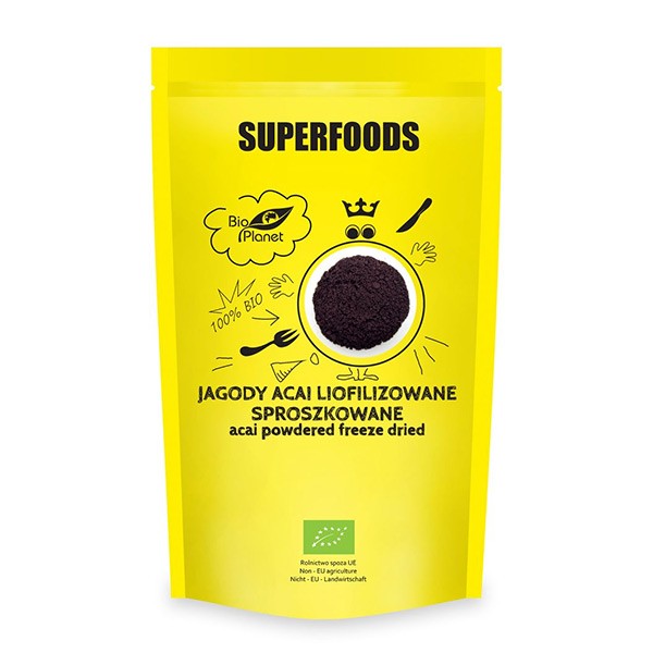 Jagody Acai liofilizowane sproszkowane BIO 100g