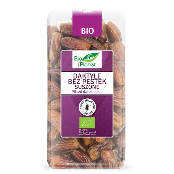 Bezglutenowe daktyle suszone bez pestek BIO 400g