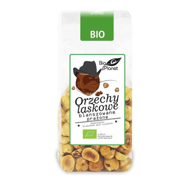 Orzechy laskowe prażone blanszowane BIO 100g