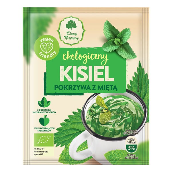 Kisiel pokrzywa z miętą bezglutenowy BIO 30g