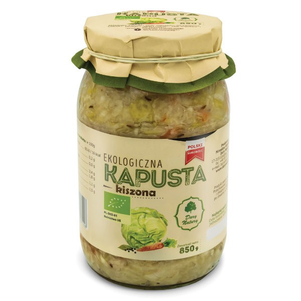 Kapusta kiszona z przyprawami BIO 850g