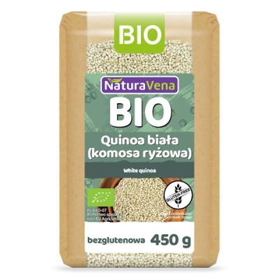 Quinoa biała (komosa ryżowa) bezglutenowa BIO 450g