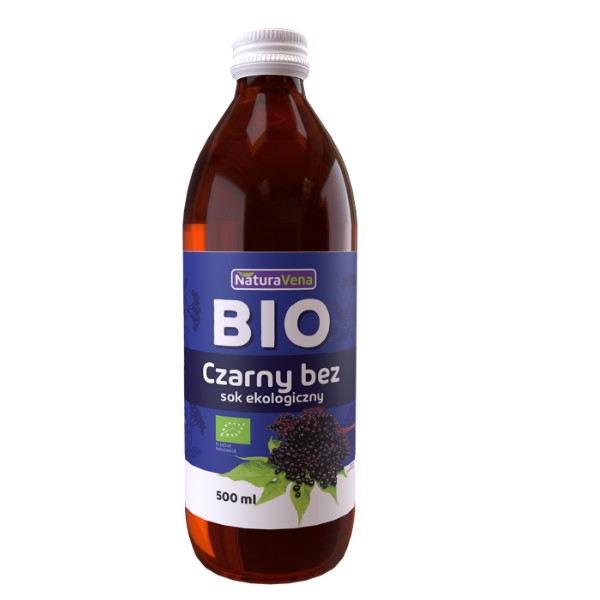 Sok z czarnego bzu 100% BIO 500ml