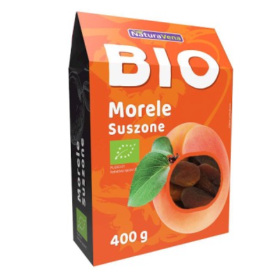 Morele słodkie suszone BIO 400g