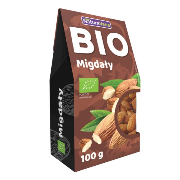 Migdały słodkie BIO 100g