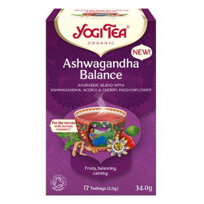 Herbatka ajurwedyjska równowaga z ashwagandhą (ashwagandha balance) BIO (17x2g) 34g