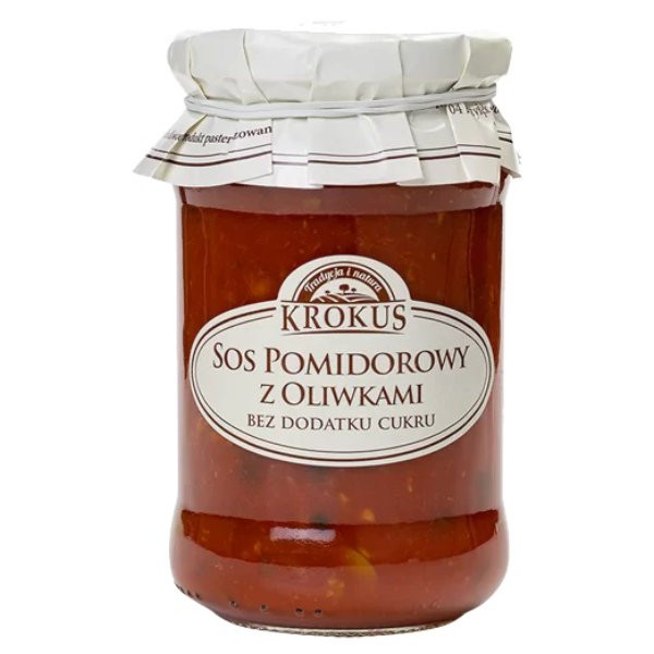 Sos pomidorowy z oliwkami bez dodatku cukru 340g