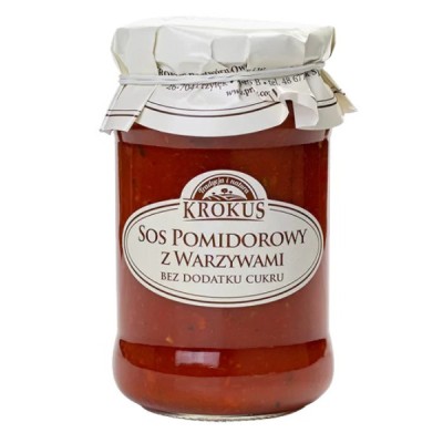 Sos pomidorowy z warzywami bez dodatku cukru 340g