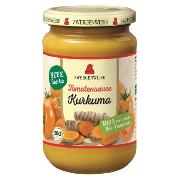 Sos z żółtych pomidorów z kurkumą bezglutenowy BIO 340ml