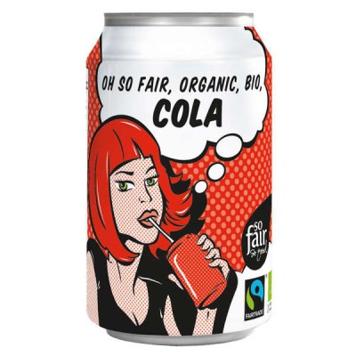 Napój gazowany o smaku cola fair trade BIO 330 ml