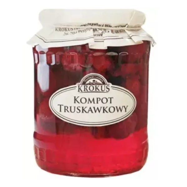 Kompot truskawkowy 640g (260g)