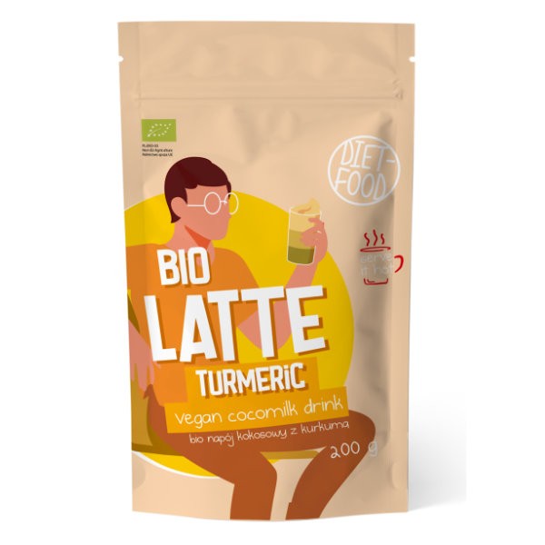 Latte turmeric - napój kokosowy z kurkumą BIO 200g