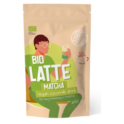 Latte matcha - napój kokosowy z matchą BIO 200g