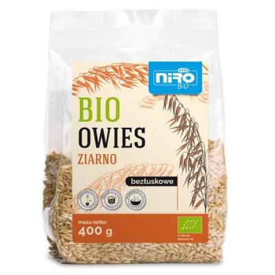 Owies ziarno bezłuskowe BIO 400g