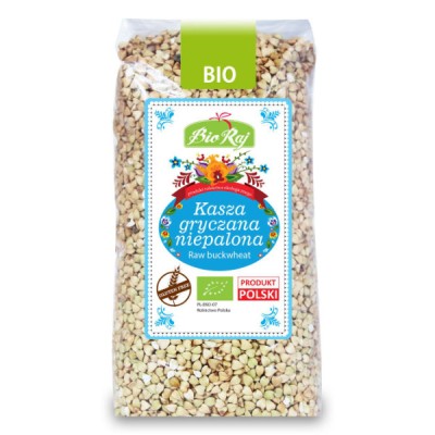 Bezglutenowa kasza gryczana niepalona BIO 500g