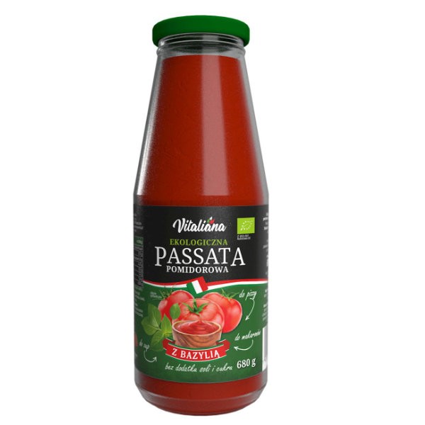 Sos pomidorowy passata z bazylią BIO 680g