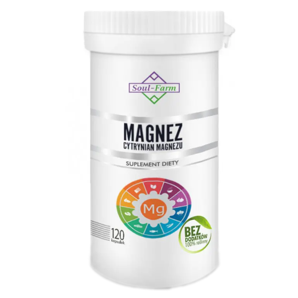 Cytrynian magnezu (650mg) 120 kapsułek