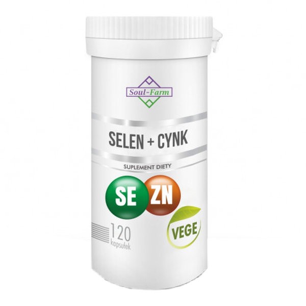 Selen + cynk 120 kapsułek 15mg + 300mcg