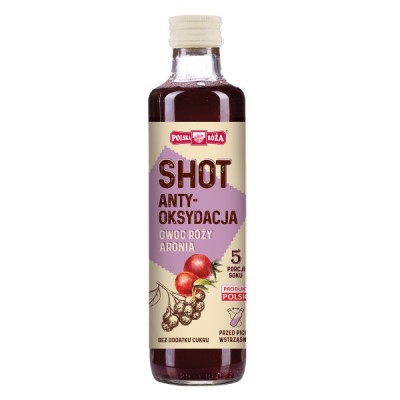 Shot antyoksydacja owoc róży - aronia 250ml