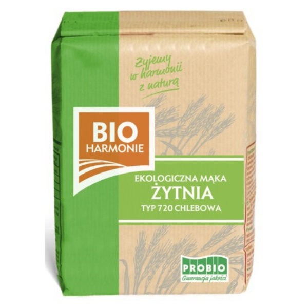 Mąka żytnia chlebowa TYP 720 BIO 1kg