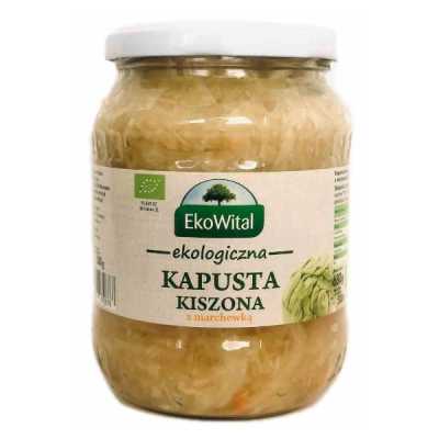 Kapusta kiszona z marchewką BIO 680g