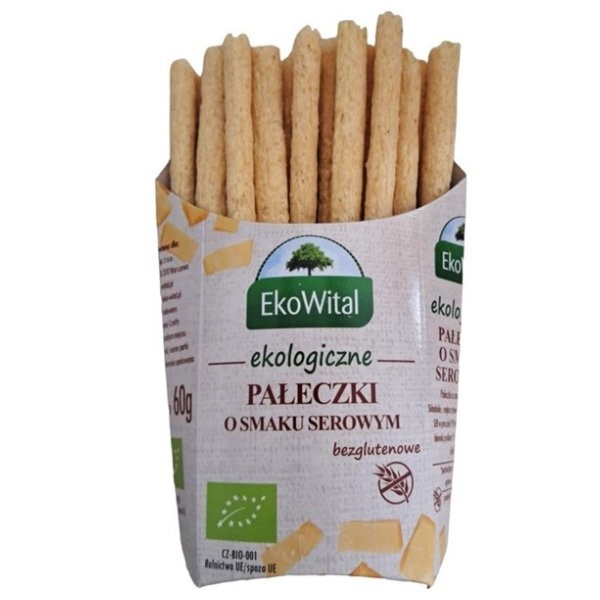 Pałeczki o smaku serowym bezglutenowe BIO 60g