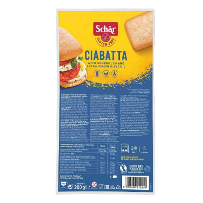 Ciabatta - bułki bezglutenowe do zapiekania 4szt.