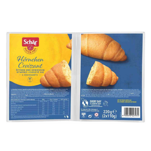 Croissant 4 szt. bezglutenowe 220g