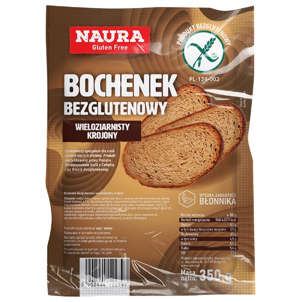 Bochenek bezglutenowy wieloziarnisty 350g