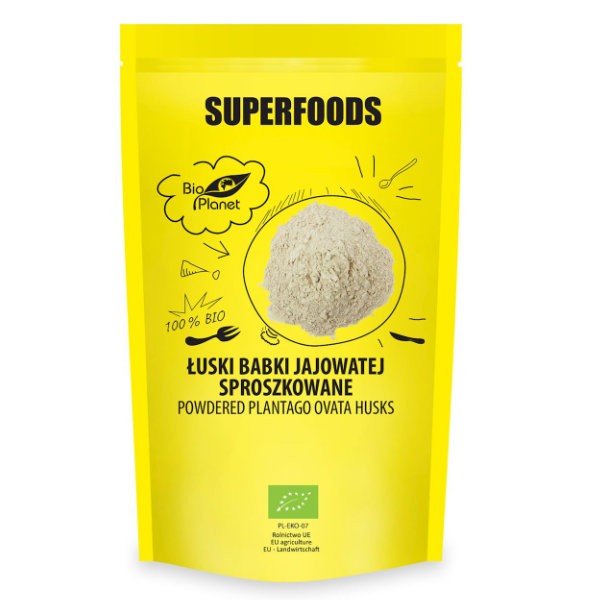 Łuski babki jajowatej sproszkowane BIO 150g