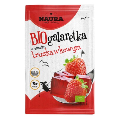 Galaretka o smaku truskawkowym BIO 38g