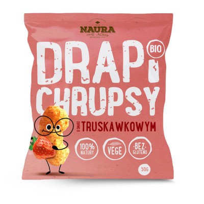 Chrupki o smaku truskawkowym BIO 50g