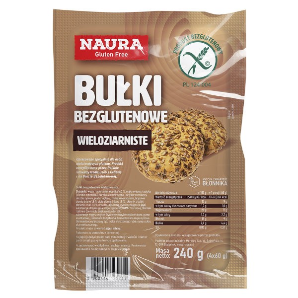 Bułki bezglutenowe wieloziarniste 240g