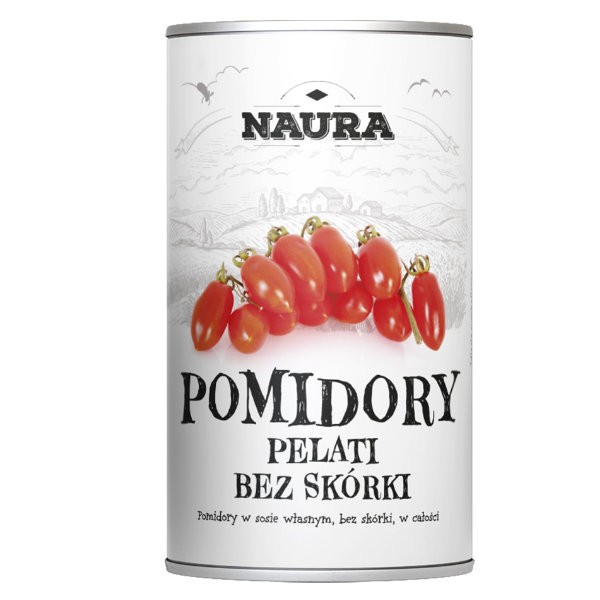 Pomidory pelati całe bez skórki 400g