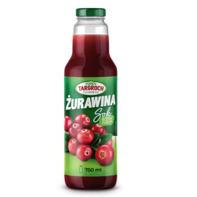 Sok żurawina 100% 750ml