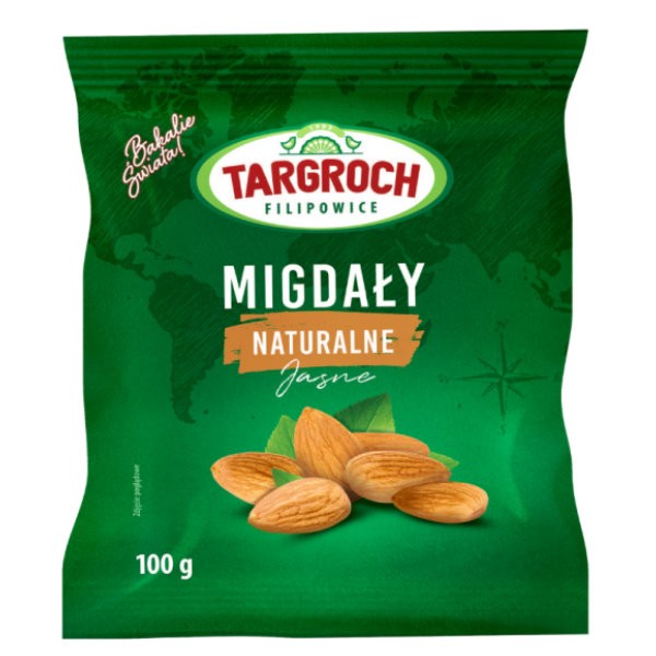 Migdały naturalne jasne 100g