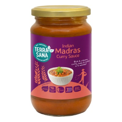 Sos curry indian madras bezglutenowy BIO 350g