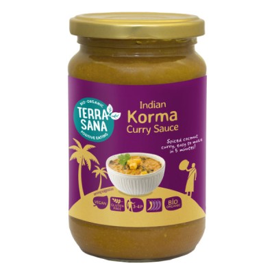 Sos curry indian korma bezglutenowy BIO 350g