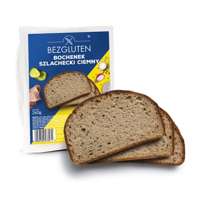 Bezglutenowy bochenek szlachecki ciemny 260g