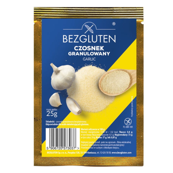 Czosnek granulowany bezglutenowy 25g