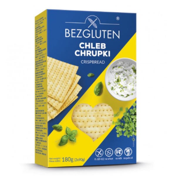 Bezglutenowy chlebek chrupki 180g