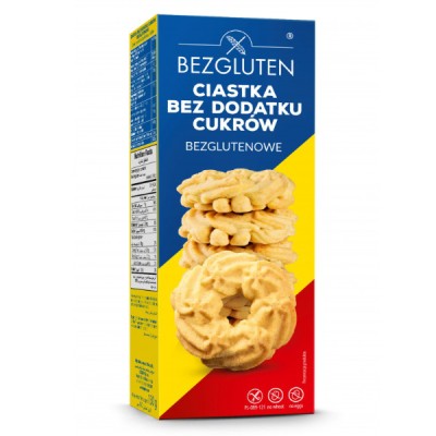 Bezglutenowe ciastka kruche bez cukru 130g