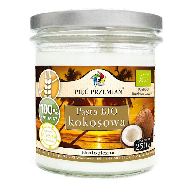 Bezglutenowa pasta kokosowa BIO 250g